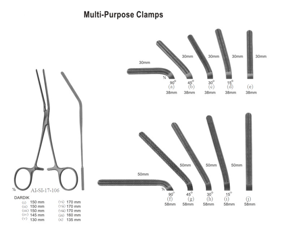 Dardik multi purpose clamp